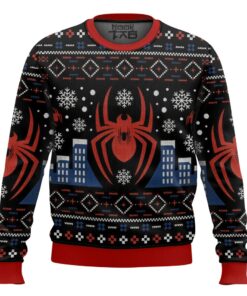 Spiderman,New York City Christmas Ugly Sweater 5 Spiderman,New York City Christmas Ugly Sweater