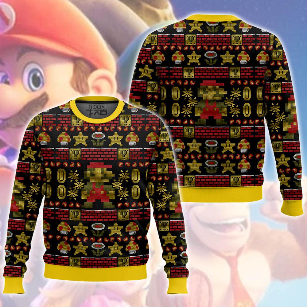 ANDY260924DKD5-mk2.jpg Super Mario, Christmas Ugly Sweater