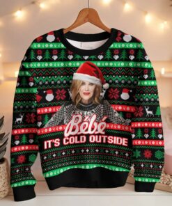 Moira Rose, Bebe It Cold Outside Meme Ugly Christmas Sweater 4 Moira Rose, Bebe It Cold Outside Meme Ugly Christmas Sweater