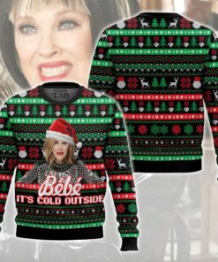 Moira Rose, Bebe It Cold Outside Meme Ugly Christmas Sweater 2 Moira Rose, Bebe It Cold Outside Meme Ugly Christmas Sweater