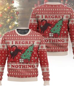 On The Naughty List And I Regret Nothing Cat Christmas Ugly Sweater 2 On The Naughty List And I Regret Nothing Cat Christmas Ugly Sweater