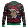 The Office That's What She Said, Christmas Ugly Sweater 5 The Office That's What She Said, Christmas Ugly Sweater
