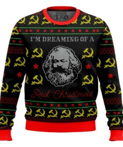 Karl Marx - I'm dreaming of a red Christmas, Ugly Sweater
