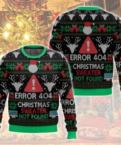 Error 404 Funny Xmas Not Found Ugly Christmas Sweater 2 Error 404 Funny Xmas Not Found Ugly Christmas Sweater