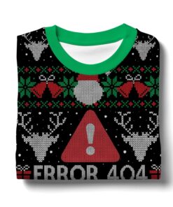 Error 404 Funny Xmas Not Found Ugly Christmas Sweater 3 Error 404 Funny Xmas Not Found Ugly Christmas Sweater
