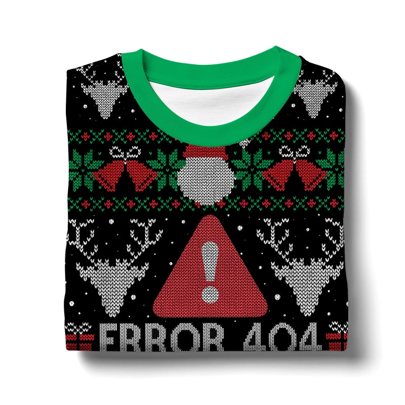 ANDY300924DKD7-mk2.jpg Error 404 Funny Xmas Not Found Ugly Christmas Sweater