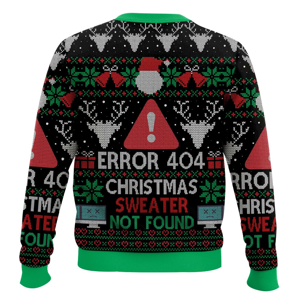 ANDY300924DKD7-mk3.jpg Error 404 Funny Xmas Not Found Ugly Christmas Sweater