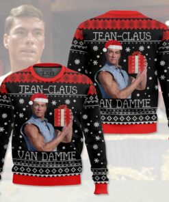 Jean Claus Van Damme Christmas Ugly Sweater 2 Jean Claus Van Damme Christmas Ugly Sweater