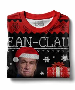 Jean Claus Van Damme Christmas Ugly Sweater 3 Jean Claus Van Damme Christmas Ugly Sweater