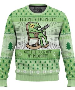 Hippity Hoppity Frog Meme Christmas Ugly Sweater
