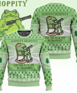 Hippity Hoppity Frog Meme Christmas Ugly Sweater