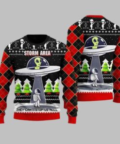 Alien Astronaut Ugly Christmas Sweater