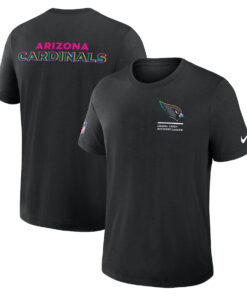 Arizona Cardinals Black 2025 Crucial Catch T-Shirt