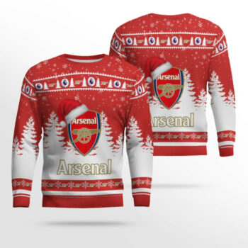 Arsenal FC 3D Christmas Ugly Sweater Gift For Fan