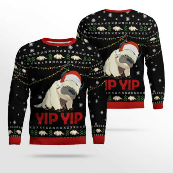 Avatar, Appa Sky Bison yip yip Ugly Christmas Sweater