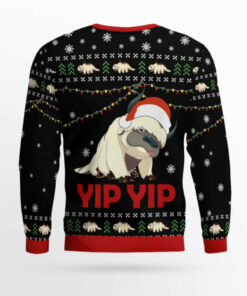 Avatar, Appa Sky Bison yip yip Ugly Christmas Sweater