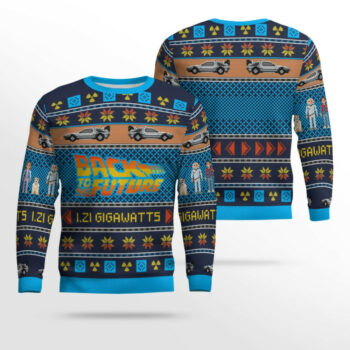 Back To The Future Ugly Christmas Sweater