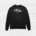 Baltimore Ravens Black 2025 Crucial Catch Sideline Standard Issue T-Shirt