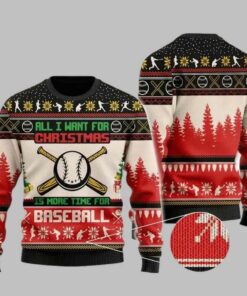 Baseball Ugly Christmas Sweater