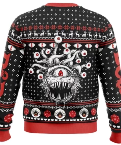 Beholder Dungeons and Dragons Ugly Christmas Sweater
