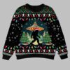 Bigfoot UFO Christmas Ugly Christmas Sweater