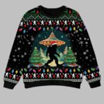 Bigfoot UFO Christmas Ugly Christmas Sweater