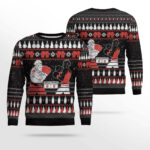 Boxing Santa and Krampus Funny Ugly Christmas Sweater