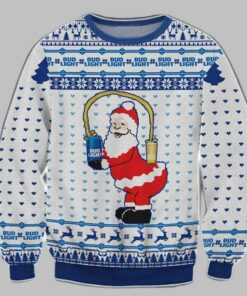Bud Light Santa Ugly Christmas Sweater