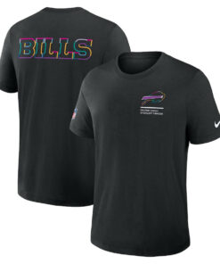 Buffalo Bills Black 2025 Crucial Catch T-Shirt