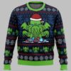 Call Of Cthulhu Santa Hat Ugly Christmas Sweater