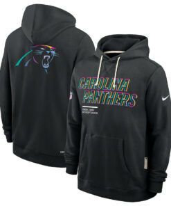 Carolina Panthers Black 2025 Crucial Catch Sideline Standard Issue Hoodie