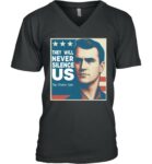 Charlie Kirk They Will Never Silence Us T-Shirt