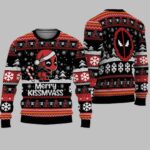 Chibi Deadpool Merry Kissmyass Ugly Christmas Sweater