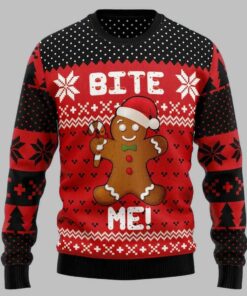 Christmas Bite Me Ugly Christmas Sweater
