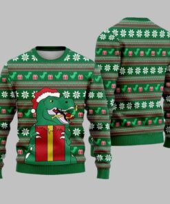 Christmas Dinosaur Ugly Christmas Sweater