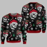 Christmas Skull Santa Ugly Christmas Sweater