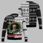 Christmas Terrifier Santa Hat Ugly Christmas Sweater