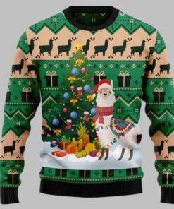 Christmas Tree Llama Ugly Christmas Sweater