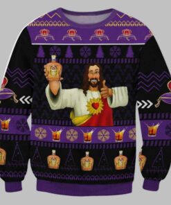 Crown Royal Jesus Like Ugly Christmas Sweater