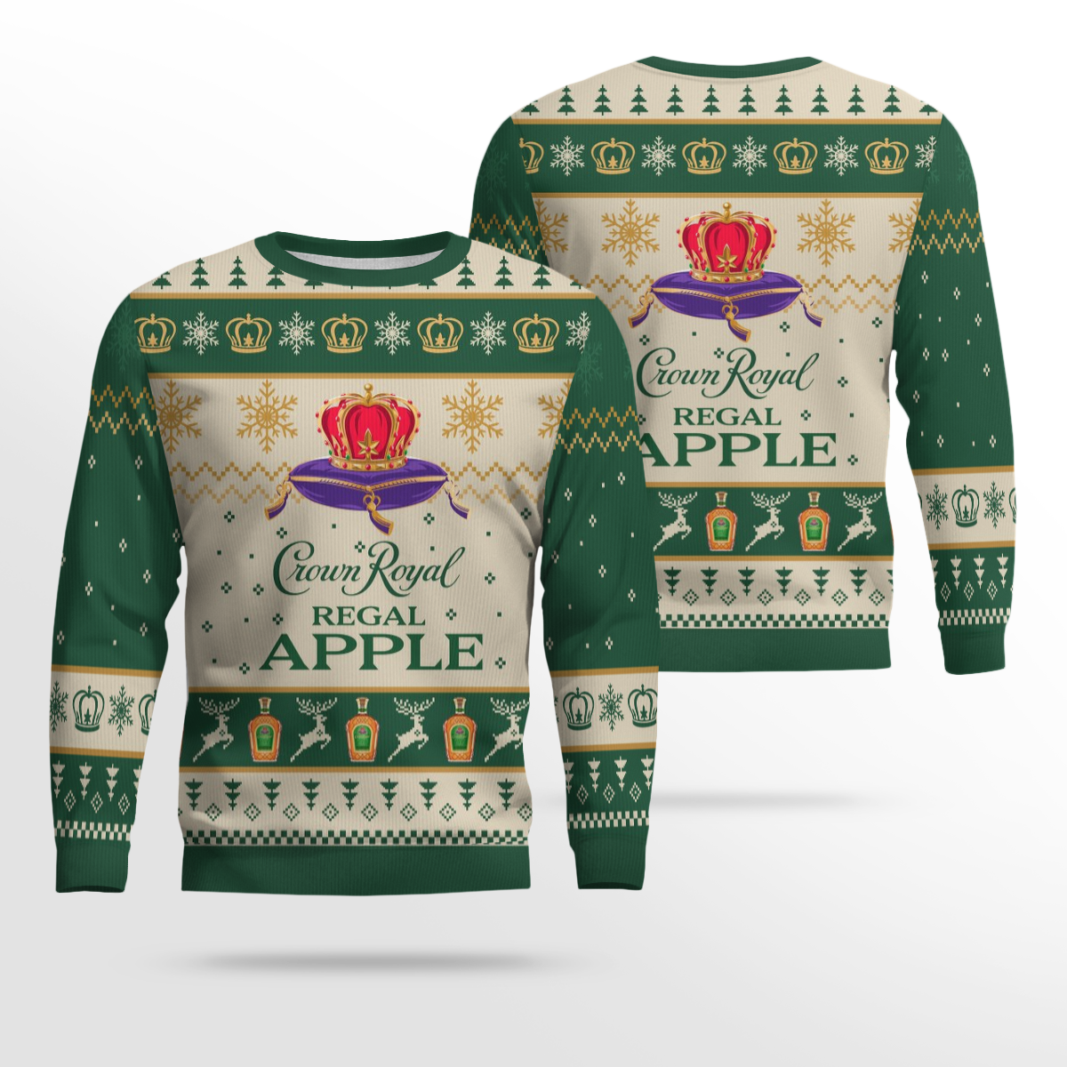 Crown Royal Regal Apple Ugly Sweater
