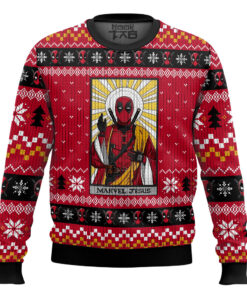 Marvel Jesus Deadpool Ugly Sweater