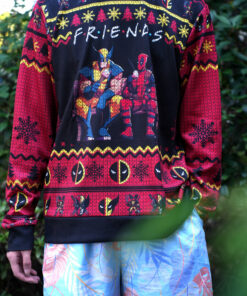 F.R.I.E.N.D.S Deadpool Wolverine Ugly Sweater 3 F.R.I.E.N.D.S Deadpool Wolverine Ugly Sweater