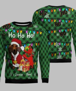 Dachshund Santa Paws Ugly Christmas Sweater