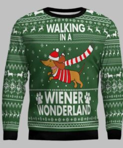 Dachshund Wiener Wonderland Ugly Christmas Sweater