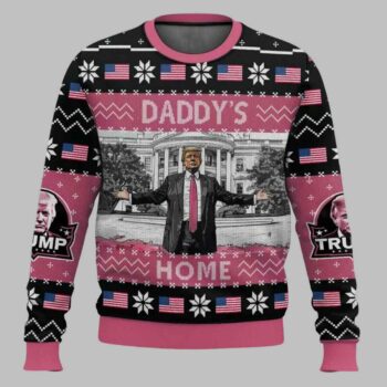 Daddy?s Home Trump Christmas Ugly Christmas Sweater