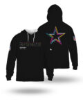 Dallas Cowboys Black 2025 Crucial Catch Sideline Standard Issue Hoodie