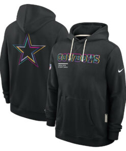 Dallas Cowboys Black 2025 Crucial Catch Sideline Standard Issue Hoodie