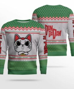 Dandadan Turbo Granny Holiday Ugly Christmas Sweater