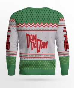 Dandadan Turbo Granny Holiday Ugly Christmas Sweater-Back