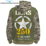 Detroit Lions Us Army 250Th Birthday Celebration Shirt Hoodie
